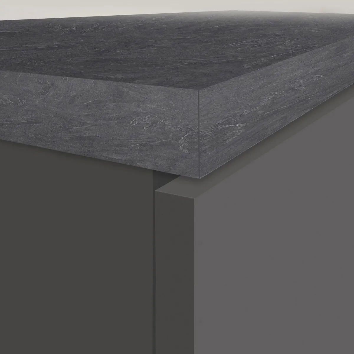 Cucina|Mobili Dispensa > Dmora Dispensa multiuso 2 ante 30x165h cm antracite e ardesia - Atrax Grigio Ardesia, Nero Antracite