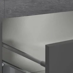 Cucina|Mobili Dispensa > Dmora Dispensa multiuso 2 ante 30x165h cm antracite e ardesia - Atrax Grigio Ardesia, Nero Antracite