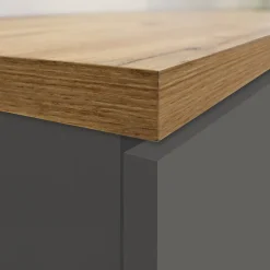 Dispensa multiuso 2 ante 30x165h cm antracite e rovere - Atrax