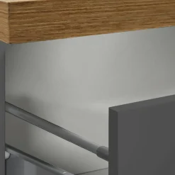 Dispensa multiuso 2 ante 30x165h cm antracite e rovere - Atrax