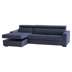 Divani Angolari|Divani Fissi Con Penisola > Dmora Divano ad angolo 260x95x85h cm - Aryaly Blu