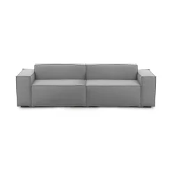 Divani Angolari|Divani Fissi Con Penisola > Dmora Divano ad angolo 280x95x85h cm - Akela Grigio