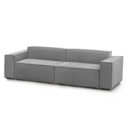 Divano ad angolo grigio 260x95x70h cm - Argo