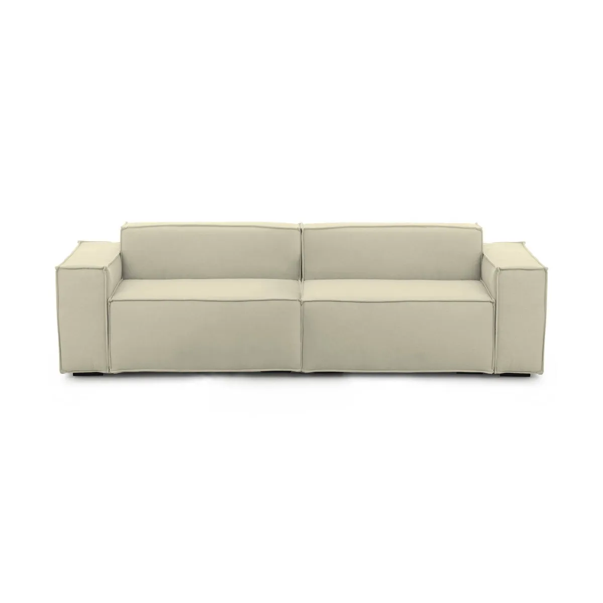 Salotto|Divani Fissi 3 Posti > Dmora Divano angolare 260x95x70h cm - Argo Beige