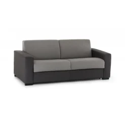 Salotto|Divani Fissi 3 Posti > Dmora Divano angolare grigio e antracite 200x95x90h cm - Larimar Nero, Grigio Antracite