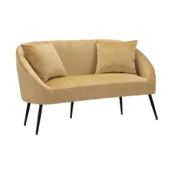Divano classico marrone e nero 137x69x79h cm - Pittari