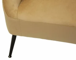 Divano classico marrone e nero 137x69x79h cm - Pittari