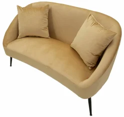 Divano classico marrone e nero 137x69x79h cm - Pittari
