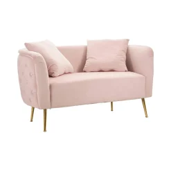 Divani Fissi 2 Posti > Dmora Divano classico 127x74x71h cm - Cappa Rosa