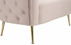 Divani Fissi 2 Posti > Dmora Divano classico 127x74x71h cm - Cappa Rosa