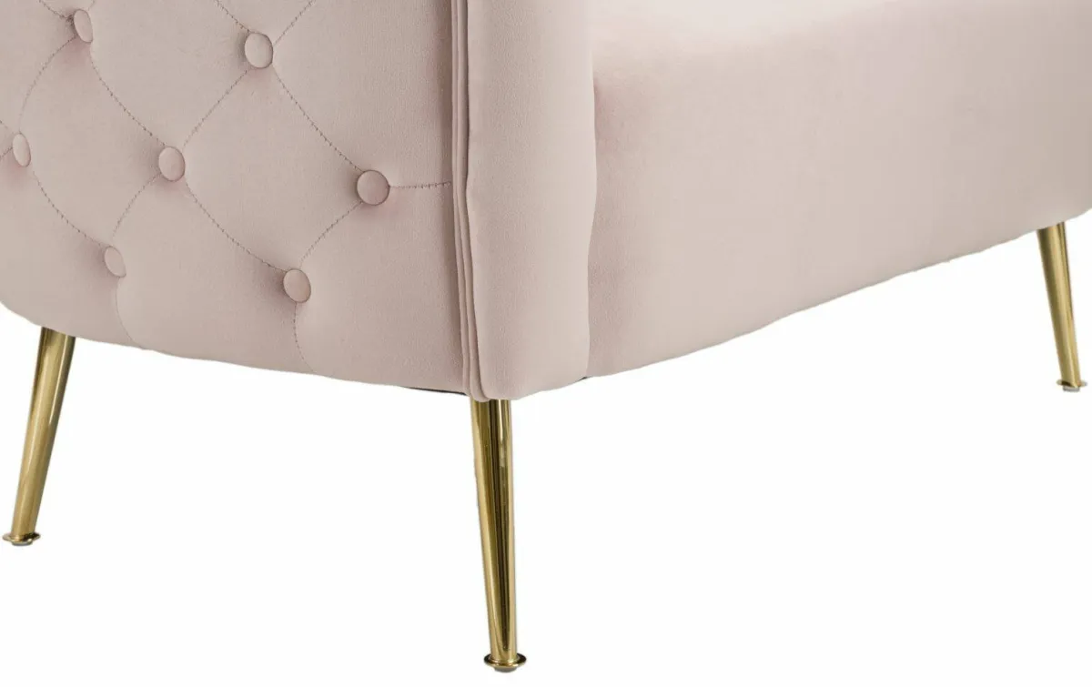 Divani Fissi 2 Posti > Dmora Divano classico 127x74x71h cm - Cappa Rosa