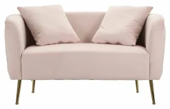 Divani Fissi 2 Posti > Dmora Divano classico 127x74x71h cm - Cappa Rosa