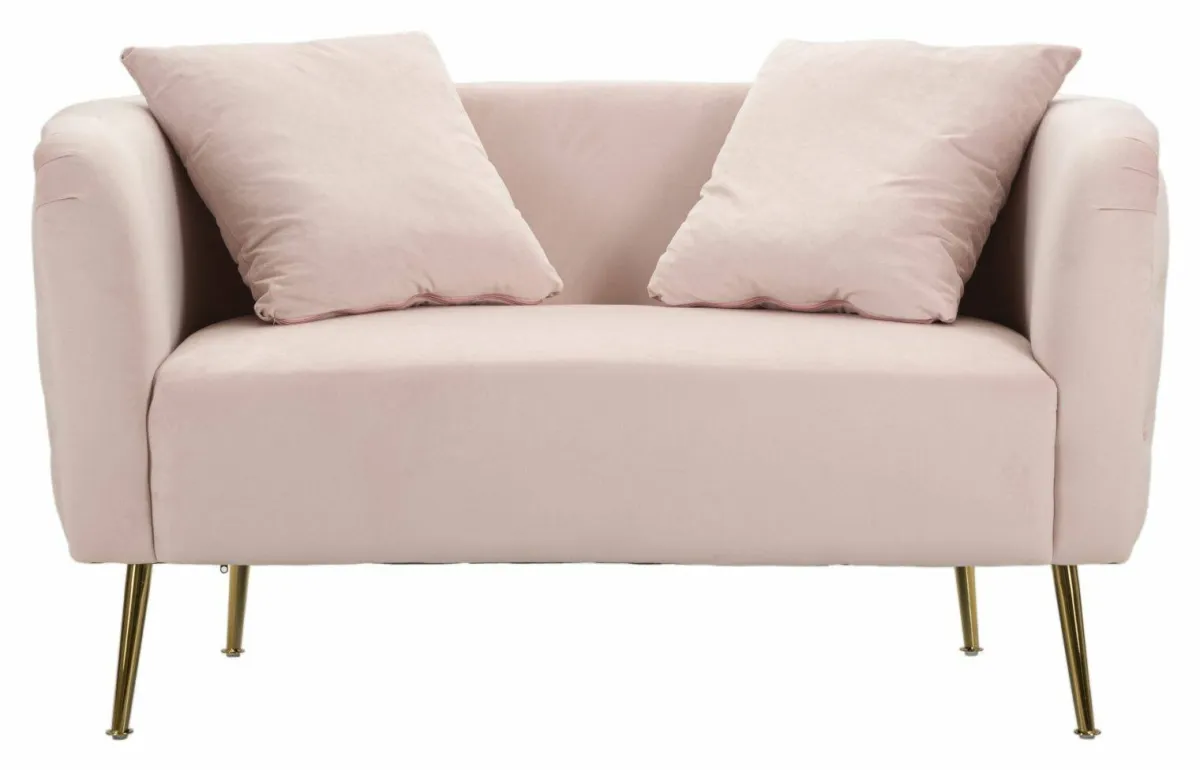 Divani Fissi 2 Posti > Dmora Divano classico 127x74x71h cm - Cappa Rosa