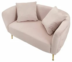 Divani Fissi 2 Posti > Dmora Divano classico 127x74x71h cm - Cappa Rosa