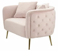 Divani Fissi 2 Posti > Dmora Divano classico 127x74x71h cm - Cappa Rosa
