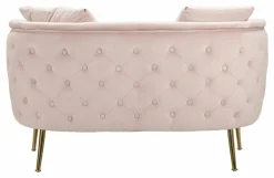 Divani Fissi 2 Posti > Dmora Divano classico 127x74x71h cm - Cappa Rosa