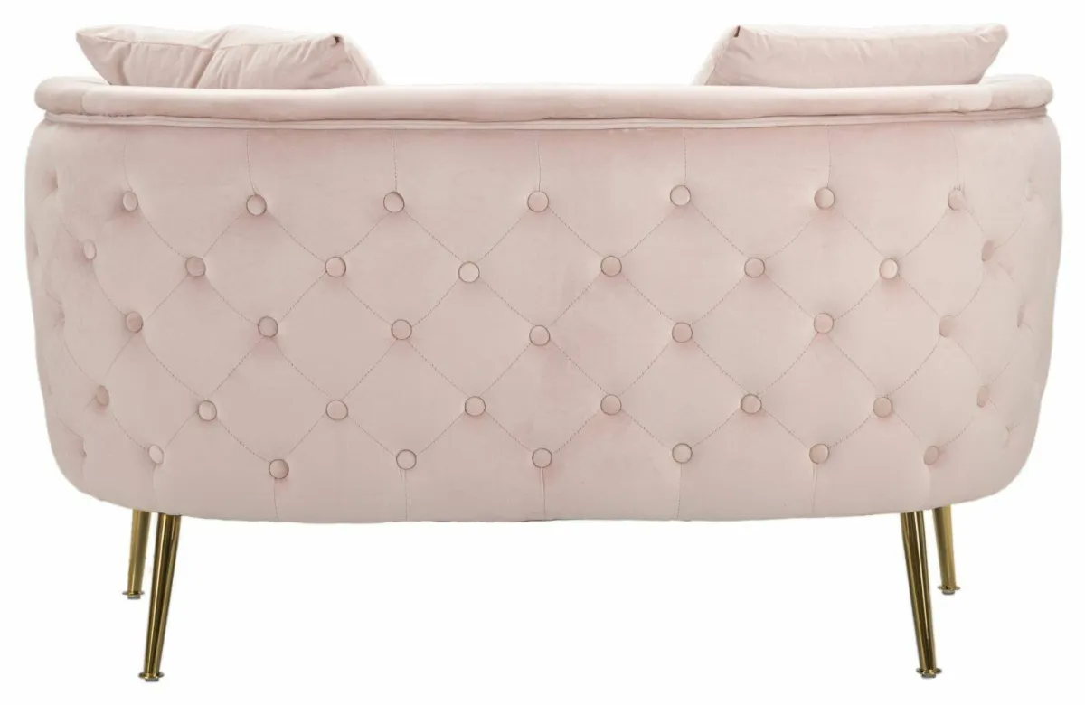 Divani Fissi 2 Posti > Dmora Divano classico 127x74x71h cm - Cappa Rosa