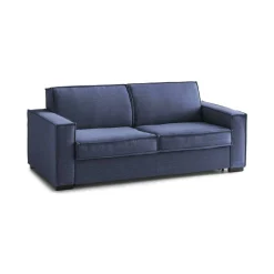 Salotto|Divani Fissi 3 Posti > Dmora Divano con braccioli 200x95x90h cm - Larimar Blu