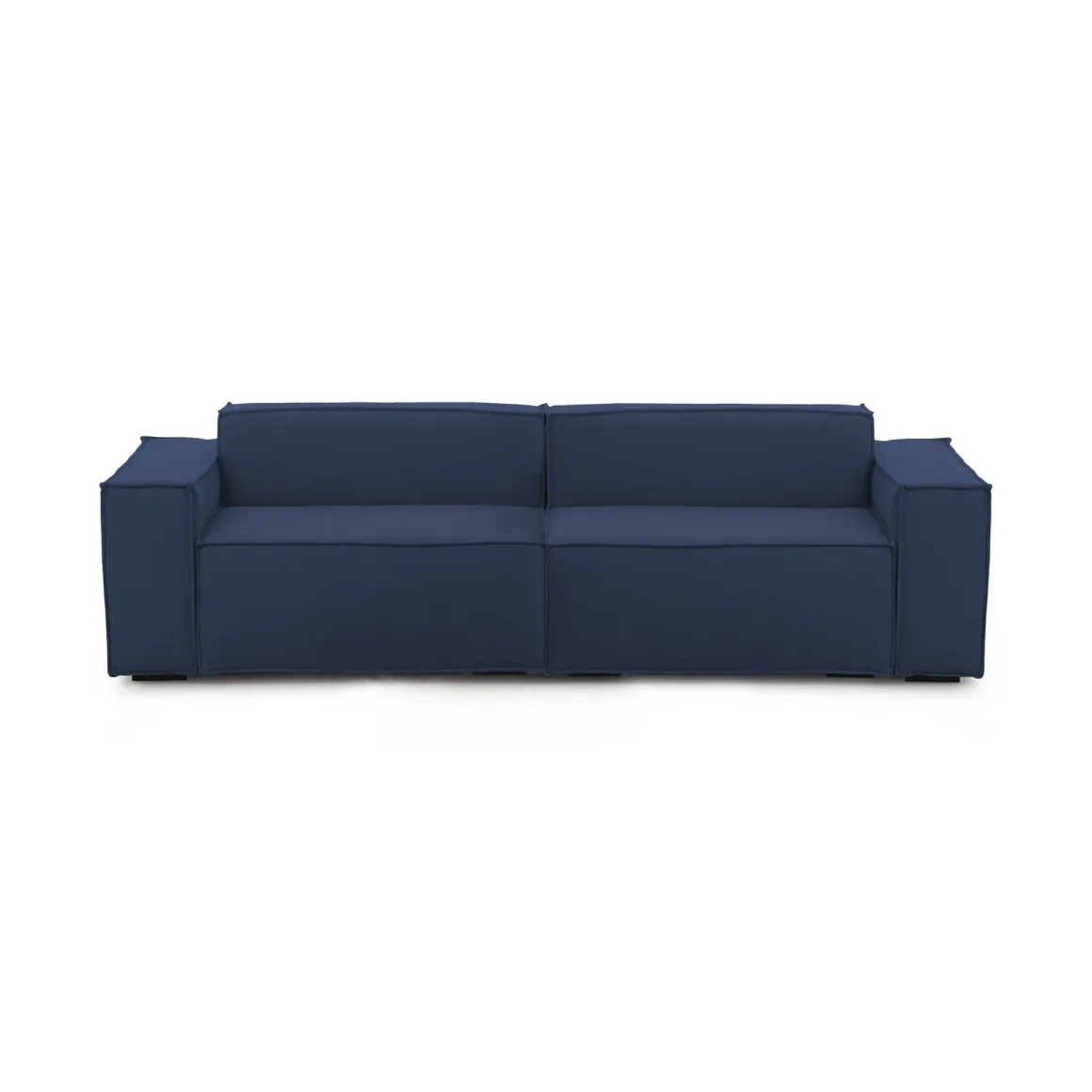 Divano con braccioli blu 260x95x70h cm - Argo