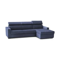 Divani Angolari|Divani Fissi Con Penisola > Dmora Divano con braccioli 300x170x70h cm - Ananas Blu