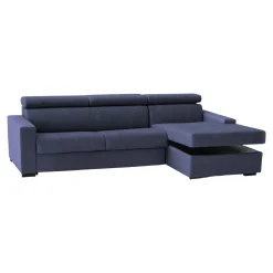 Divano con braccioli blu 280x95x85h cm - Ameno