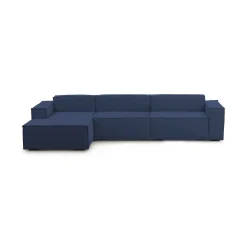 Divano con braccioli blu 340x170x70h cm - Atrillo