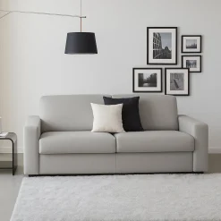 Divani Angolari|Divani Fissi Con Penisola > Dmora Divano con braccioli 260x95x85h cm - Angera Grigio