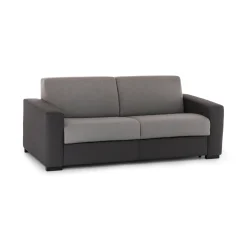 Salotto|Divani Fissi 3 Posti > Dmora Divano con penisola grigio e antracite 220x95x90h cm - Ayta Nero, Grigio Antracite