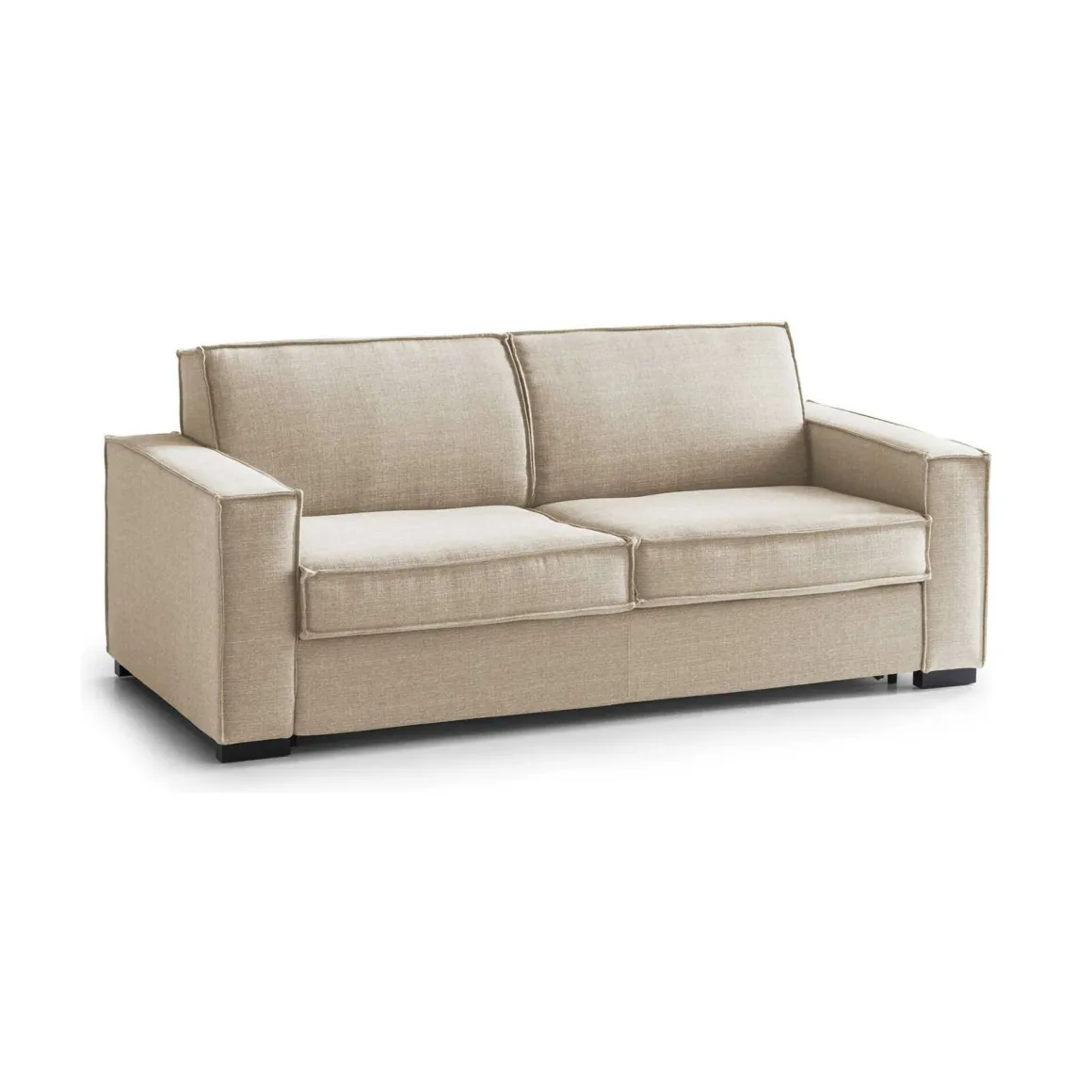 Divano con portacuscini beige 180x95x90h cm - Ayramah