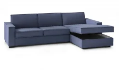 Divano contenitore blu 260x95x90h cm - Assobasso