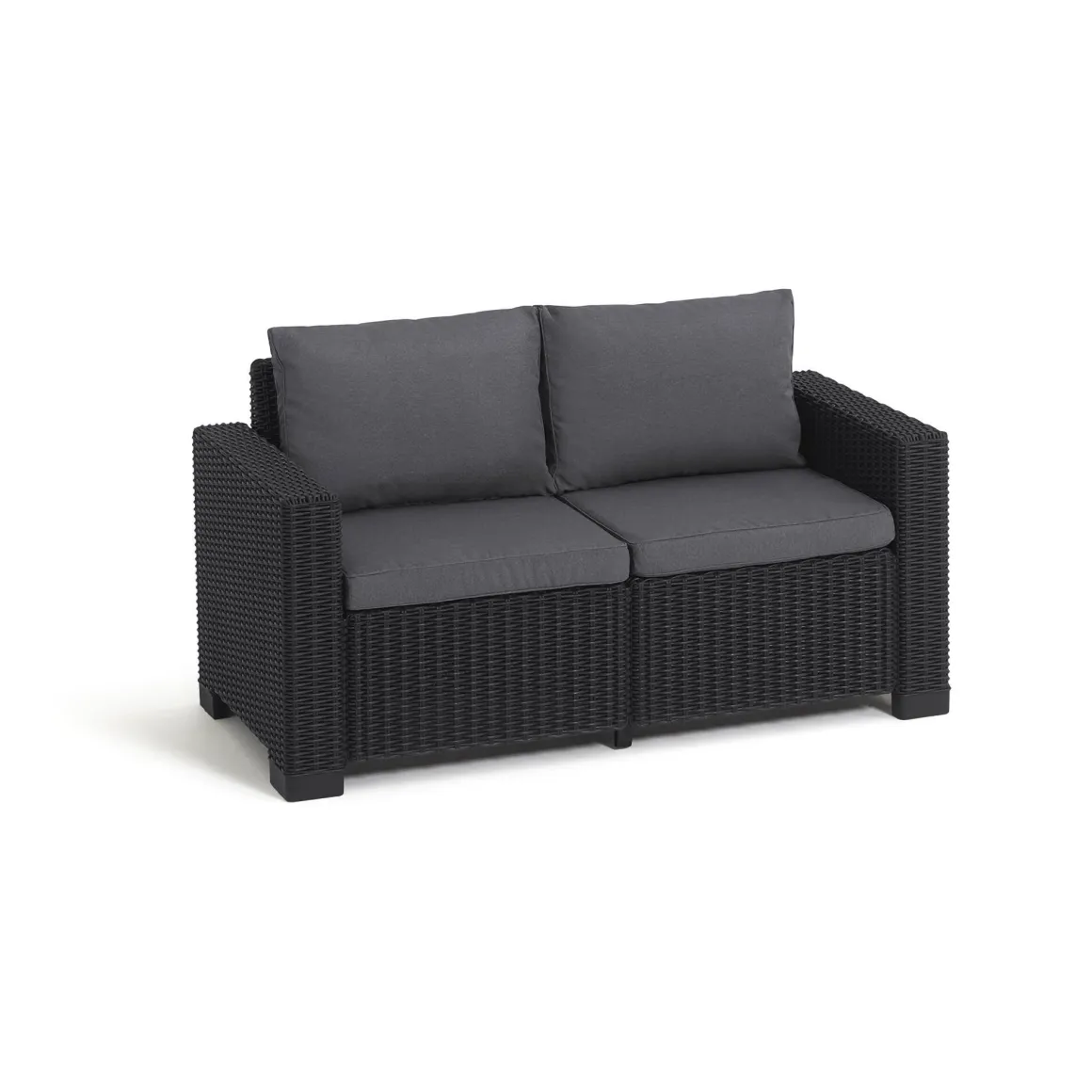 Divani Da Esterno > Dmora Divano da esterno Roberval, 141x68 h72 cm, Tortora Grigio Tortora