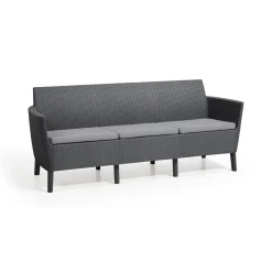 Divano da esterno Winnipeg, 187x67 h76 cm, Antracite