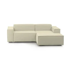Divani Fissi Con Penisola|Salotto > Dmora Divano design 240x170x70h cm - Ameli Beige