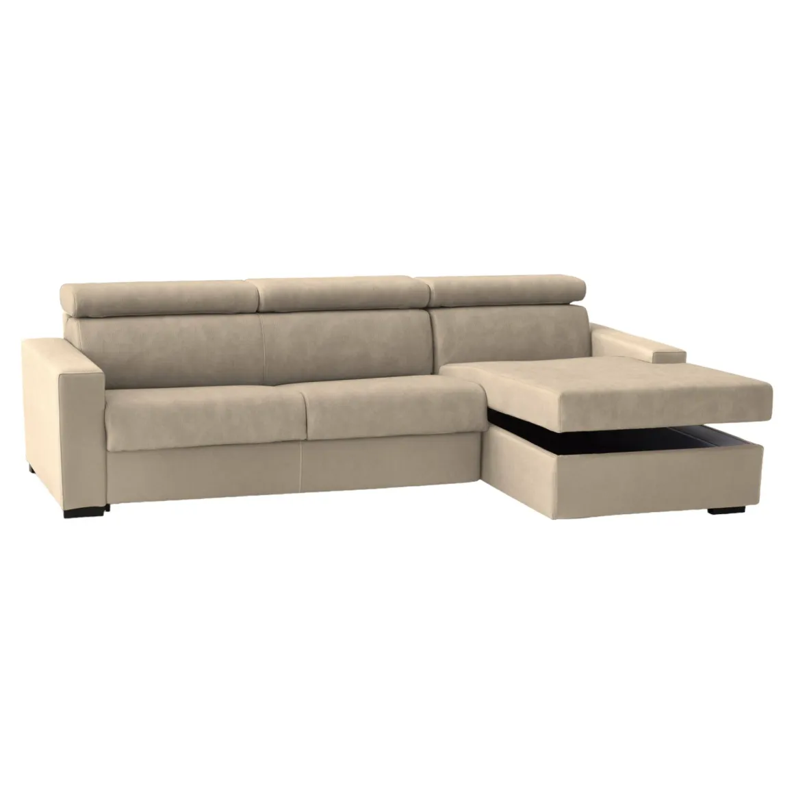 Divano design beige 280x95x85h cm - Ameno