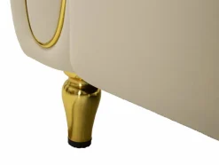 Divano design crema e oro 81x155x71h cm - Gandolfo