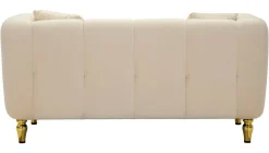 Divano design crema e oro 81x155x71h cm - Gandolfo