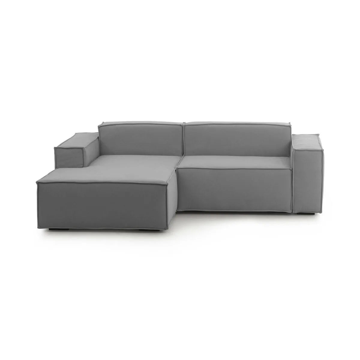 Divani Angolari|Divani Fissi Con Penisola > Dmora Divano design 240x170x70h cm - Assurte Grigio