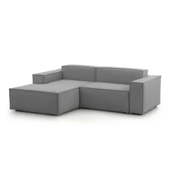 Divani Angolari|Divani Fissi Con Penisola > Dmora Divano design 240x170x70h cm - Assurte Grigio