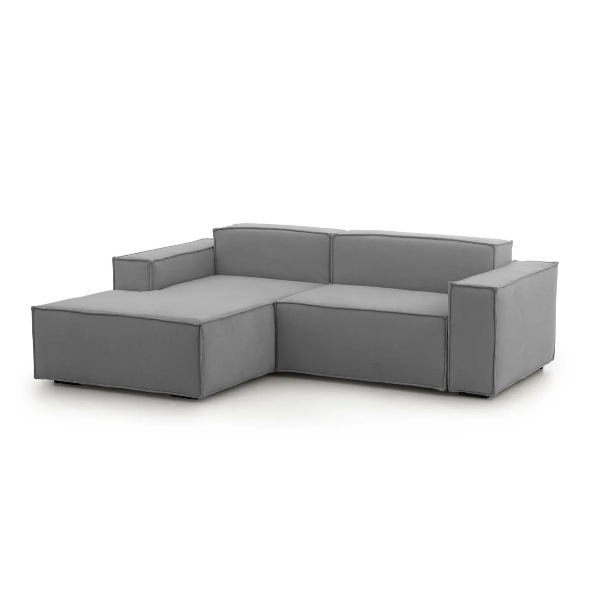 Divani Angolari|Divani Fissi Con Penisola > Dmora Divano design 240x170x70h cm - Assurte Grigio