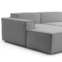 Divani Angolari|Divani Fissi Con Penisola > Dmora Divano design 240x170x70h cm - Assurte Grigio