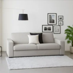 Divano design grigio 200x95x90h cm - Azier