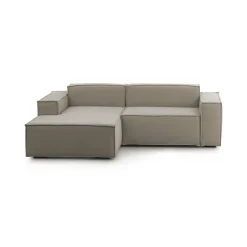 Divani Angolari|Divani Fissi Con Penisola > Dmora Divano design tortora 300x170x70h cm - Ananas Grigio Tortora