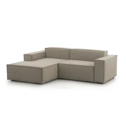 Divano design tortora 240x170x70h cm - Assurte