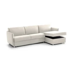 Divani Angolari|Divani Fissi Con Penisola > Dmora Divano Fisso con Penisola Sfoderabile Reversibile 260x160 cm, Idrorepellente Multiposizione Made in Italy - Posina Beige