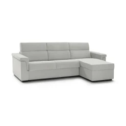 Divani Angolari|Divani Fissi Con Penisola > Dmora Divano Fisso con Penisola Sfoderabile Idrorepellente 285x160 cm, Lavabile Made in Italy - Cintano Grigio Chiaro