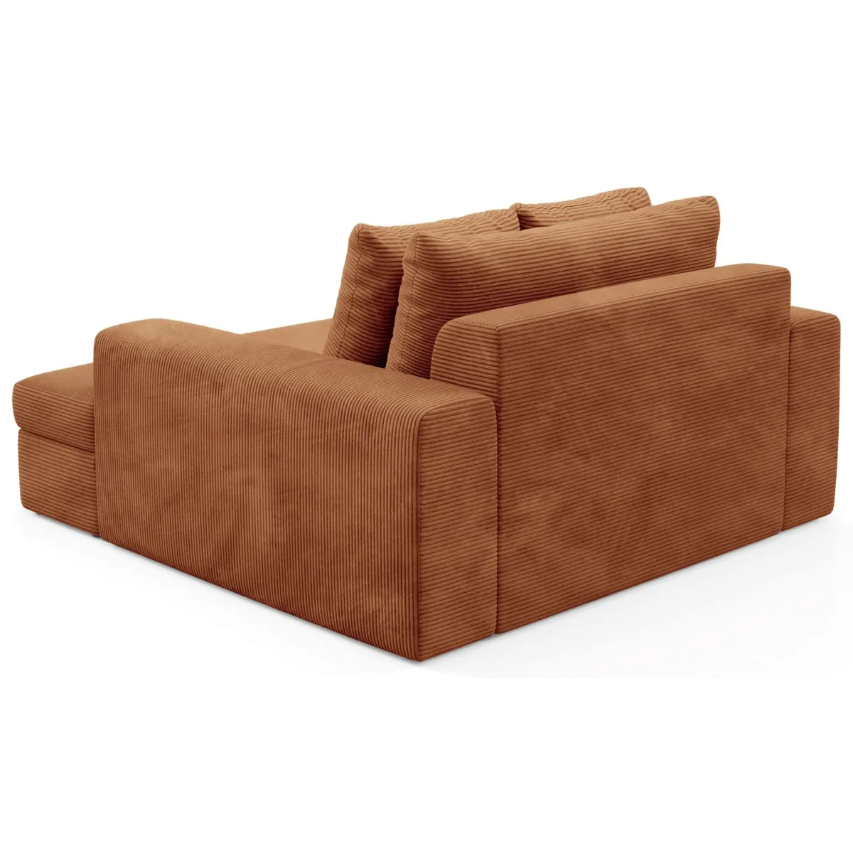 Divani Fissi 2 Posti > Dmora Divano Fisso 2 Posti Cuscini Sfoderabili Braccioli 162x167x86h cm, Posti a Sedere 2 - Comazzo Arancione
