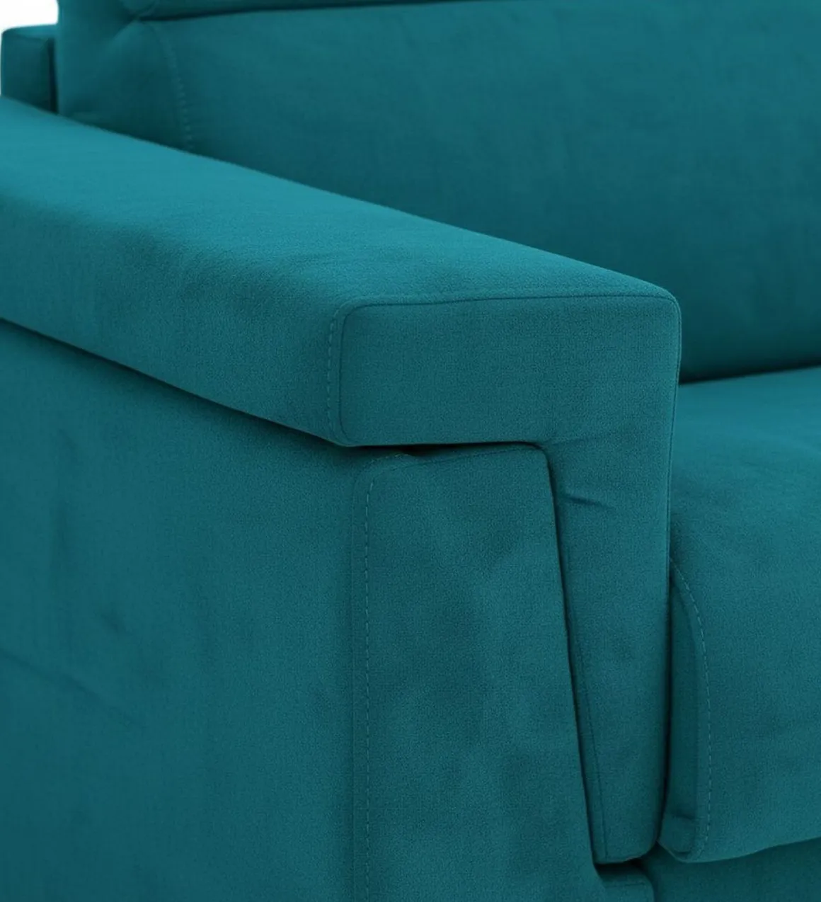 Divano Fisso 2 Posti Azzurro