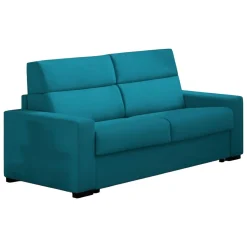 Divani Fissi 2 Posti > Dmora Divano Fisso 2 Posti Sfoderabile Idrorepellente 205x95x100h cm, Lavabile Made in Italy - Gorreto Azzurro