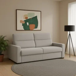 Divani Fissi 2 Posti > Dmora Divano Fisso 2 Posti Sfoderabile Idrorepellente 180x95x90h cm, Lavabile Made in Italy - Varedo Beige