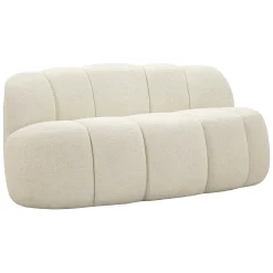 Divano Fisso 2 Posti Bianco Posti a Sedere 2 Materiale Struttura in Legno Nobilitato 82x58x147h cm, Altezza Seduta 40 cm - Alchi